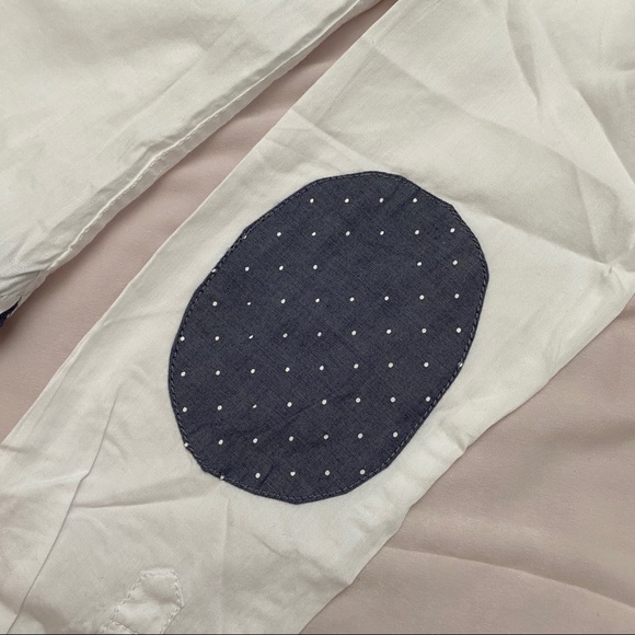 H&M White Button Up With Elbow Patches - Picture 5 of 9
